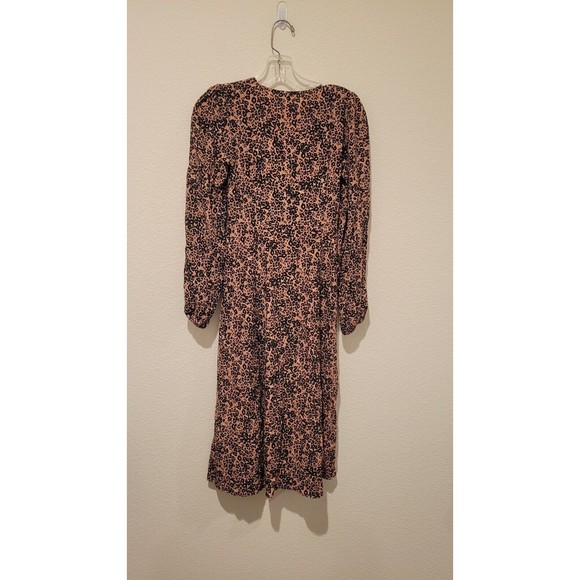 Wilfred Aritzia Gallery Button Front Midi Shirt Dress in Sz XXS Leopard - Picture 3 of 10